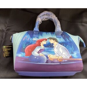 Loungefly Disney The Little Mermaid Kiss the Girl Satchel Bag Purse DAMAGED